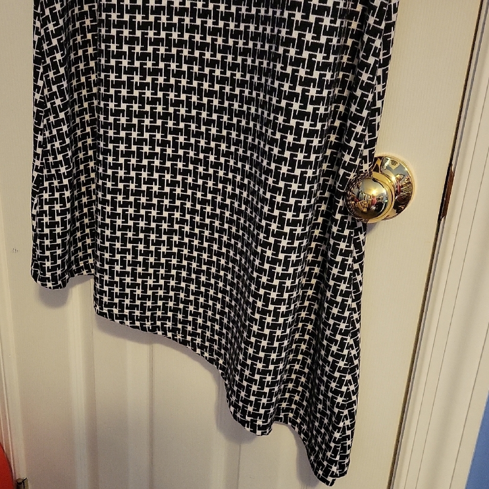 Reborn Dress XL Black White High Low Bottom - Picture 5 of 5